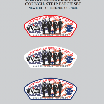 2026 National Jamboree Council Patch Strip Set